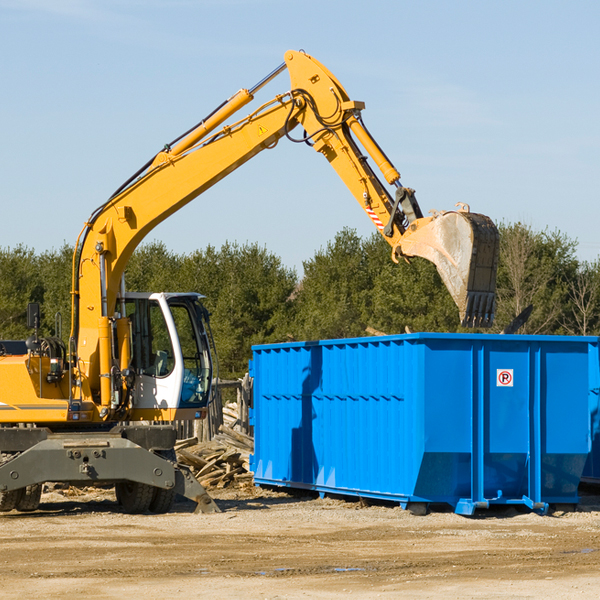 what happens if the residential dumpster is damaged or stolen during rental in Little Valley CA